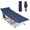 Blue, variant on Folding Camping for Sleeping, Portable Cots for Adults, Heavy Duty Bed 550LBS(Max Load), Extra Cots with Large Pocket for Outdoor, Office, Beach