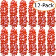thumbnail image 1 of Two-Tone Lush 48" Hawaiian Leis (12-Pack) (Red), 1 of 1