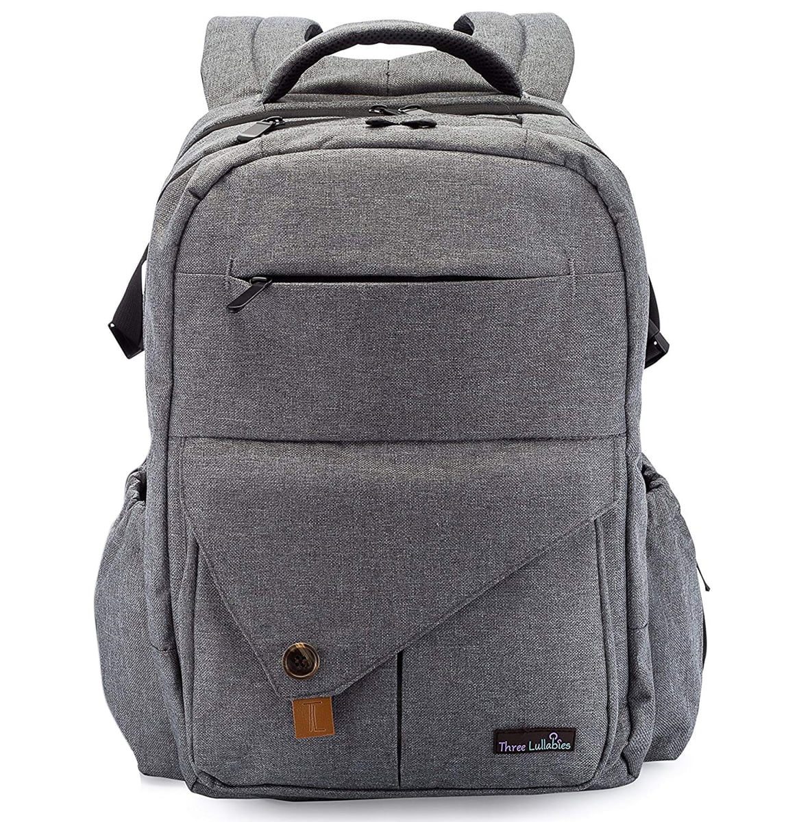 Three Lullabies Waterproof Diaper Bag Backpack Travel Organizer Anti-Theft Backpack Durable ...