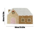 thumbnail image 6 of Vggrvlo Christmas Bathroom Rugs Mats Non Slip Extra Soft Absorbent Chenille Floor Mats Rubber Backing Quick Dry Bath Rugs Mats 24"x16" Christmas House Shape, 6 of 6