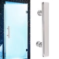thumbnail image 1 of Sliding Glass Door Pull, Thickened Stainless Steel Double Sided Sliding Barn Door Handle Pull And Flush Hardware Set For Bathroom Kitchen Barn Garage, 1 of 8