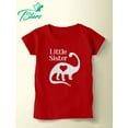 thumbnail image 4 of Tstars Girls Little Sister Clothes Gift for Little Sister Little Sister Gift Siblings Love Dinosaur Cute Little Sister Shirt Girls Toddler Infant Kids T Shirt, 4 of 6