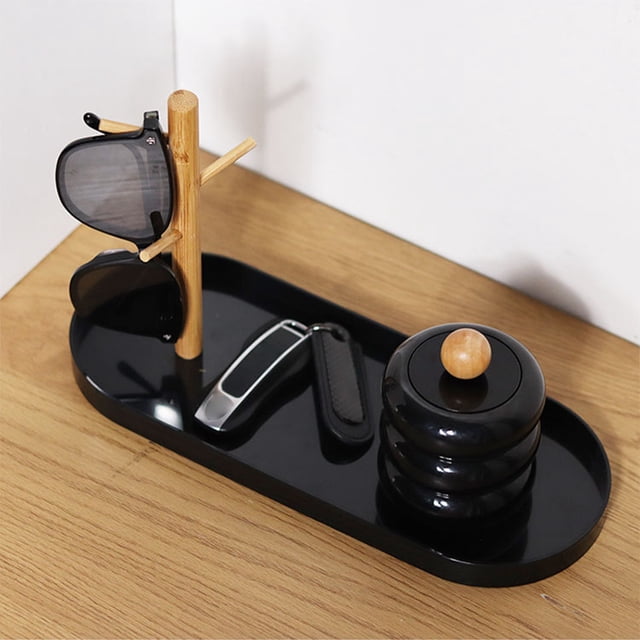 Ruiboury ABS Stylish Table Display Tray Efficient Storage Solutions For Any Space Durable ABS Storage Tray White