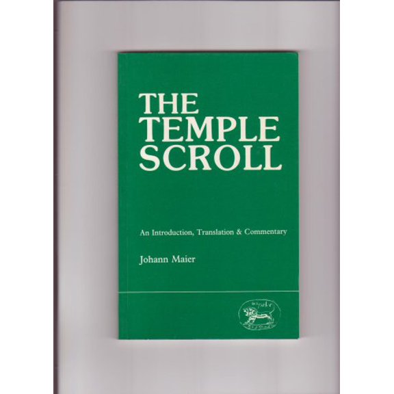 Pre-Owned The Temple Scroll: An Introduction, Tranlation and Commentary (Jsot Supplement Series, 34), 9781850750031, 1850750033, Hardcover,