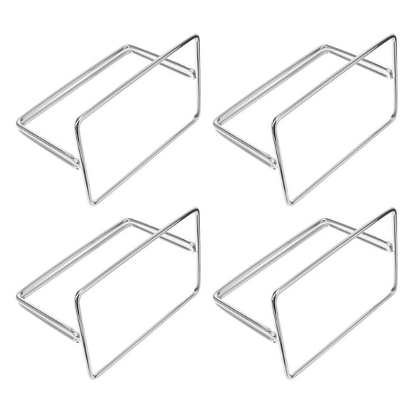 NUOLUX 4Ud Soporte Divisor De Acero Inoxidable Plata Para Escritorios