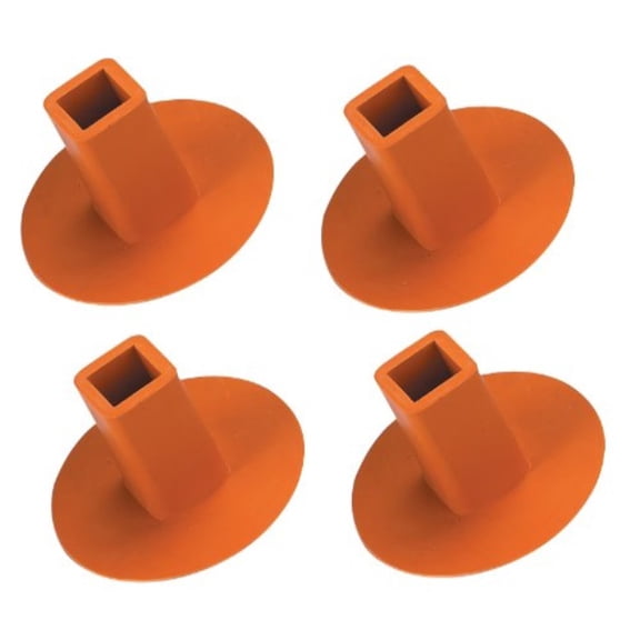 markwort 4 pack ground receptacle plugs (orange)