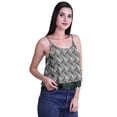 thumbnail image 2 of Moomaya Printed Womens Spaghetti Strap Crop Top Cami Summer Tops, 2 of 6