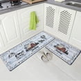 thumbnail image 5 of WannaToo Kitchen Mats 2Pcs, Anti Fatigue Kitchen Rugs and Mats, Non-slip Cushioned Floor Comfort Mat for Kitchen, Doorway, Sink, Laundry, 17"x27"+17"x47",Animals, 5 of 8