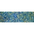 thumbnail image 2 of Atelier B Art Studio 24x10 Gold Ornate Wood Framed with Double Matting Museum Art Print Titled - Blue Leaf Patterns, 2 of 4