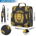 thumbnail image 3 of Circular Folder Package 13.6*3.5*12.4 Inches ,Binder Bag，Binder Organizer，Zipper Binder，3 Ring Binder ,Suitable for Work Cartoon Lion Face Seamless, 3 of 8