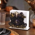 thumbnail image 5 of Halloween Napkin Holder, 4.5 Inch Wooden Cute Ghost Black Cat Design Fall Halloween Decor for Kitchen Table Decorations Party Dining Table Centerpiece Display, 1 Pack, 5 of 7