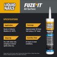 thumbnail image 4 of Liquid Nails Fuze It 9 oz. Gray All Surface Construction Adhesive, 4 of 7