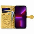 thumbnail image 4 of Funda Cartera FOXDOCK para iPhone 13 ProMax , Flip PU con Relieve de Gatos y Perros, Tarjetero y Soporte, 4 of 6