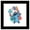 Black Framed Version, variant on Gallery Pops Disney Lilo & Stitch - Aloha Wall Art, White Framed Version, 12" x 12"