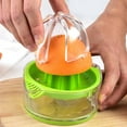 thumbnail image 4 of Hand Juicer Lime Press Non-Slip Lid Swivel Reamer with Strainer and Container, 4 of 7
