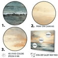 thumbnail image 3 of Designart "Paradise Of Beige And Golden Beach Sunset III" Coastal Sunset Canvas Art Print, 3 of 7