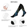 thumbnail image 6 of Bixox colorful flames dinosaur Print Compression Socks,Compression Socks Women & Men Circulation for Medical,Running,Athletic, 6 of 7