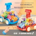thumbnail image 5 of Funtogether Toys Press and Go Toy Car, Toddler Push Vehicle with Visible Spinning Gears, Friction Powered Pull Back Car, 5 of 6