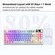 thumbnail image 4 of Teclado Mecánnico Inalámbrico 87 Teclas Teclado Rgb Teclado Mecánnico Tres Modo conectividad 18 Efectos de Iluminación Swap Capacidad caliente Batería Software de Bricolaje para, 4 of 7