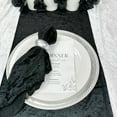 thumbnail image 2 of Your Chair Covers - Crushed Velvet Napkins Black 20 in. (10 Pack) Reusable and washable, 2 of 5