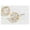 Gold, variant on Women's Gold Dazzlers Cubic Zirconia Triangular Earrings by Howard's
