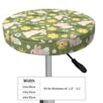 thumbnail image 4 of Balery Happy Easter Fundas de asiento para taburete de bar redondo de tela de terciopelo ajustables que protegen de arañazos y manchas para sillas de 14 a 17 pulgadas.-12 inch, 4 of 7