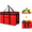 Red, variant on Insulated Food Delivery Bag for Hot and Cold Meal, XXX-Large, Grocery Tote Insulation Bag for Catering, Pizza Warmer, Insulated Grocery Bags, Cooler Bag