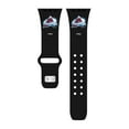 thumbnail image 2 of Black Colorado Avalanche Silicone Apple Watch Band, 2 of 3