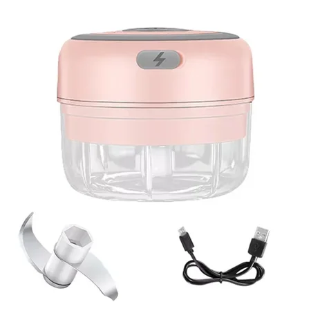 

Garlic Masher Mini Chopper Vegetable Chili Meat Ginger Masher Machine USB Charging Blenders Kitchen Gadgets