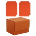 thumbnail image 3 of Caja de baraja de cartas coleccionables, álbum, contenedor resistente, tarjetas deportivas, funda, soporte para tarjetas Naranja, 3 of 6