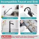 thumbnail image 3 of 4pcs Faucet Absorbent Mat, Kitchen Faucet Sink Splash Guard, Microfiber Cloth Faucet Splash Catcher, Water Absorbent Mat Behind Faucet, 17.7' X 5.9', 3 of 4