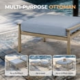 thumbnail image 6 of 5-Piece Aluminum Patio Conversation Set, Patio Furniture Set with Rope Back Armchairs & Ottomans with 4" Cushions, 6 of 7