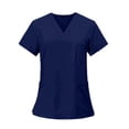 thumbnail image 3 of BLTIBY Scrubs for Men Set Stretch Fit Scrub V-Neck Top & Jogger Pants Medical Nurse Uniforms Outfits Multi Pockets Navy M, 3 of 6