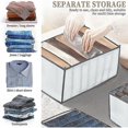 thumbnail image 1 of Autumn Promotion,6pcs Drawer Organizer For Underwear Drawer Organizer Jeans Storage Box Foldable And Washable Drawer Organizer Cloth Storage Drawer Fo, 1 of 2