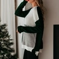 thumbnail image 3 of Herrnalise Women's Knitted Crop Tops Women and winte Casual Pullovers Round NeckLoose Sweater Knit Sweater Top Pullover Jumper Sweaters, 3 of 7