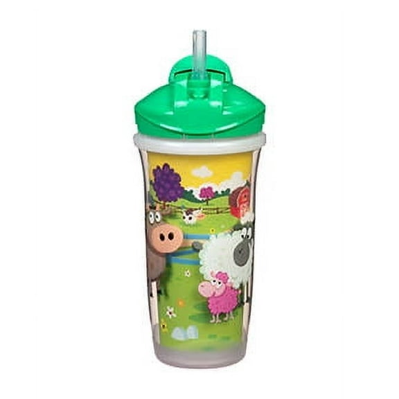 Playtex Sipsters Stage 3 Insulated Straw Sippy Cup, 9 Oz (Color May Vary)