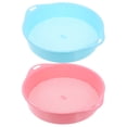 thumbnail image 1 of OUNONA 2Pcs Plastic Soil Sieve Set Round Blue Assorted Color Design for Gardening Tools in Garden Work, 1 of 6