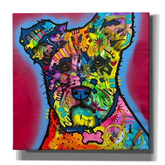 Epic Graffiti 'I Heard What You Said' by Dean Russo, Canvas Wall Art, 18"x18"