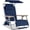 Deep Sea, variant on Beach Chair with Adjustable Canopy, Folding Zero Gravity Reclining Camp Lounge Chair with Backpack Straps & Side Pocket, Aluminum Frame Supports 350 lbs - Flamingo