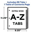 thumbnail image 4 of Avery Extra-Wide Dividers, 26 Tabs, Ready Index (11166), 4 of 9