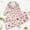 Pink, variant on Family Matching Pajama Sets Silk Snowflake Print Long Sleeve Top Pants Nightwear Pj's Set
