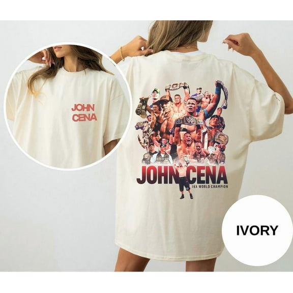 Comfort Colors® John Cena Shirt, You Can’t See Me Tee , WWE Wrestling Fan Gift, Hustle Loyalty Respect T-Shirt