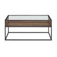 thumbnail image 4 of Jersey Urban Box Frame Glass Top Coffee Table - Reclaimed Barnwood, 4 of 5