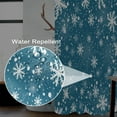 thumbnail image 3 of Snowflakes Shower Curtain for Bathroom Christmas Decor Stall RV Shower Curtain Set with Hooks 36x72inches Cold Ice White Snow Flowers X-mas Waterproof Fabric Shower Curtains, 3 of 6