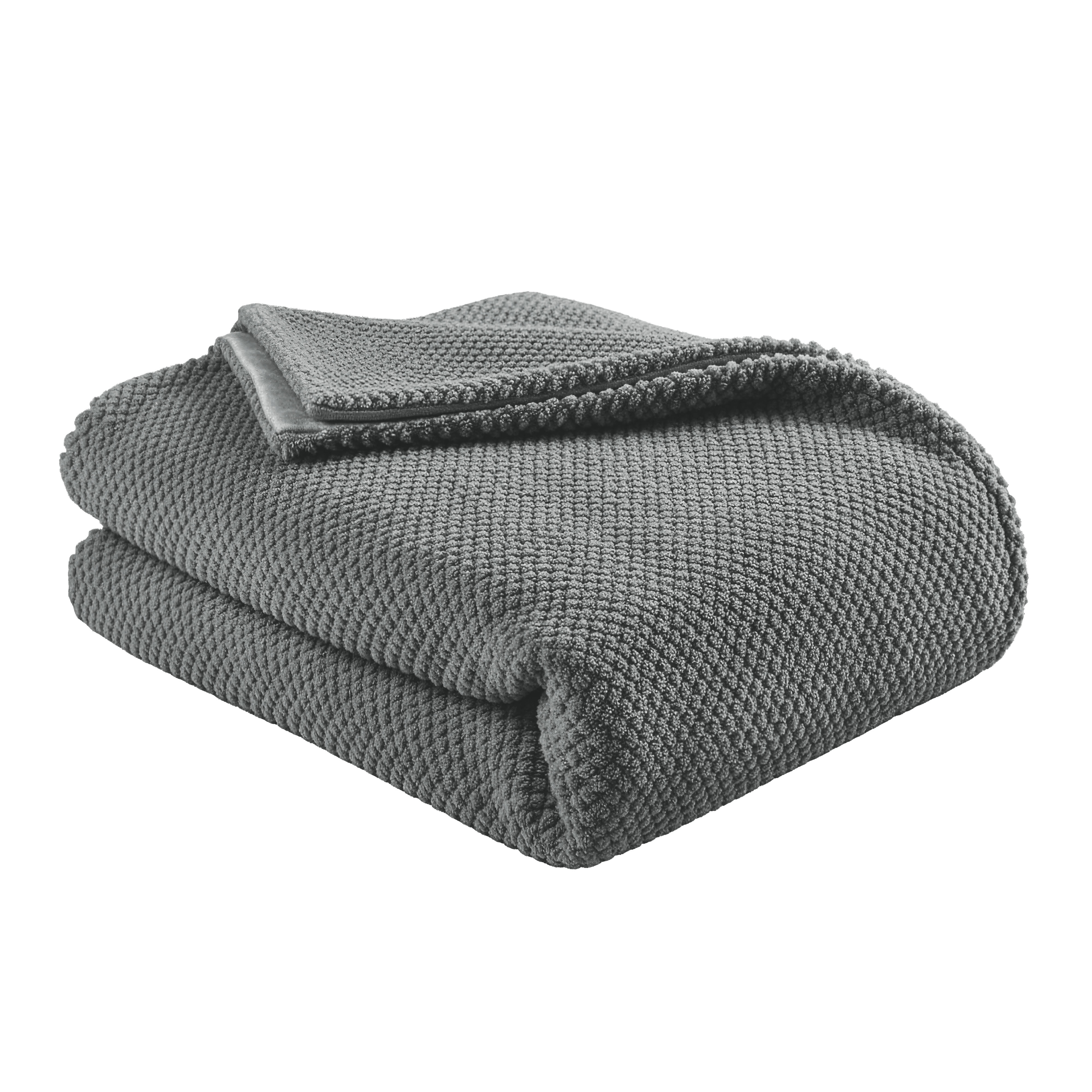 Superior Victoria Ultra-Soft Fluffy Fleece Blanket, King Size, Grey