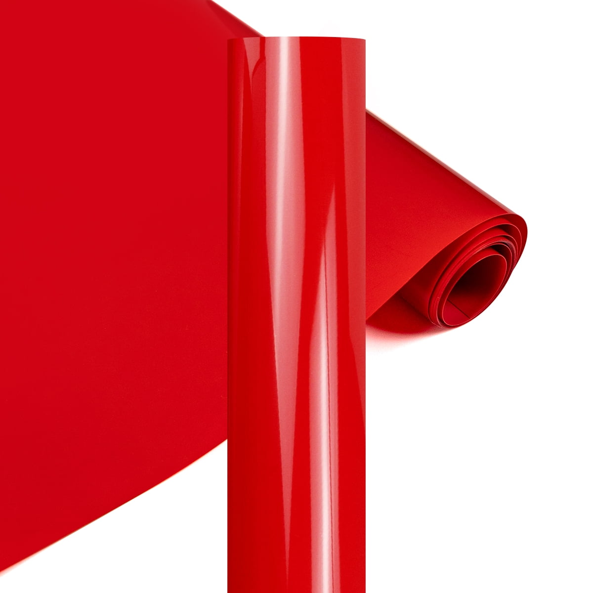  Flasoo Red Heat Transfer Vinyl Roll - 12 X 24ft Red HTV Vinyl  Roll For Shirts