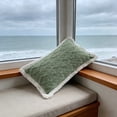 thumbnail image 6 of Milk Fleece Winter Pillowcase - Thermal Fleece Pillow Cover for Bedroom Home Decor, Soft Warm Pillowcase for Winter Cold Weather, Cozy Fleece Pillow Cover for Bed Pillow Protection, 19*29in, Green, 6 of 6