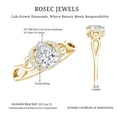 thumbnail image 5 of Lab Grown Diamond Designer Engagement Ring - 0.6 Carat - EF-VS Quality, 14K Yellow Gold, US 11.50, 5 of 8