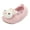 Pink, variant on Unisex Baby Fleece Infant Boys Girls Cartoon Soft Sole Anti-Slip Moccasins - Toddler Stay on House Crib Shoes