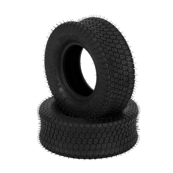 Ktaxon 16x6.50-8 Tubeless Turf Lawn Mower Tires, 2PR Load Range B Replacement Tires for Garden Tractor & Golf Cart, 2 Pack